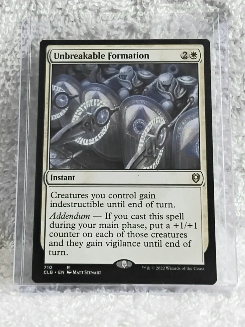 5/$20 Mint 2022 MTG Unbreakable Formation Rare Card 710 Deckmaster!!